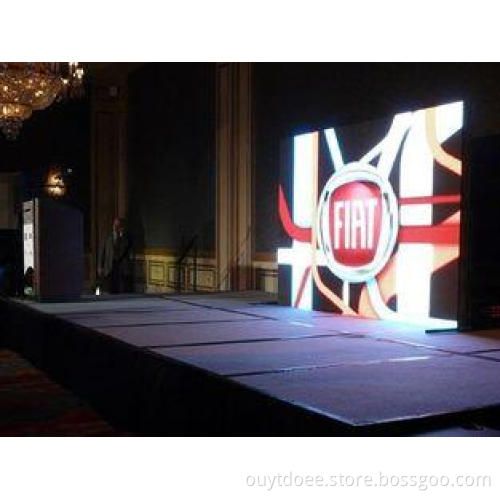Live broadcast P16 transparent rental LED screen with clear